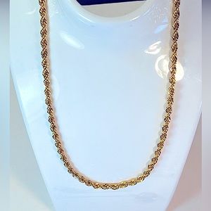 Monet 14” Gold Rope Chain Necklace approx. 6.5 mm